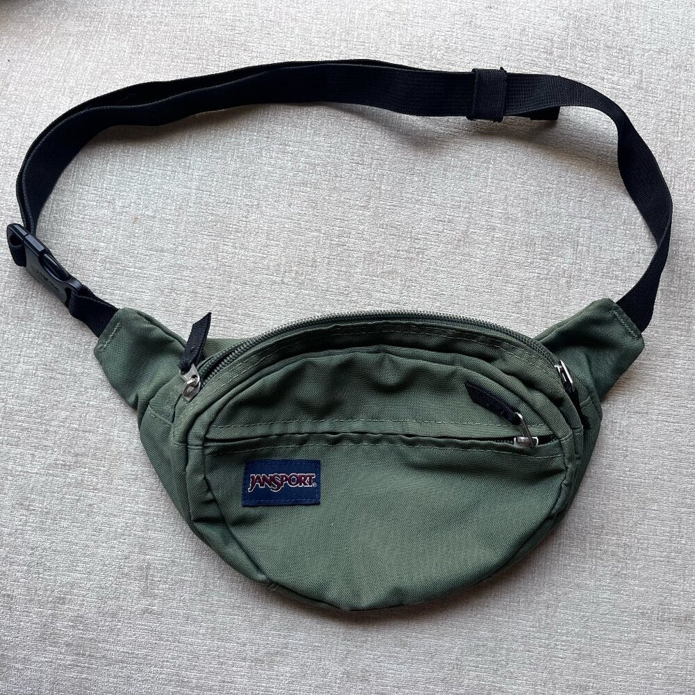 Green Jansport Fanny Pack